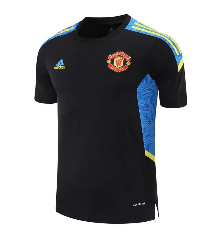 2021/22 Manchester United Black Blue Training Shirt